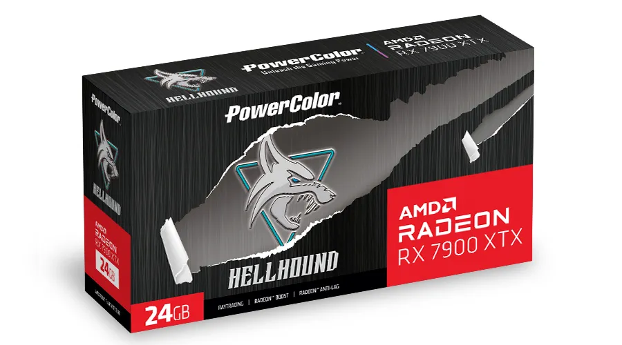 PowerColor Radeon RX 7900 XTX Hellhound 24GB OC Graphics Card PowerColor Radeon RX 7900 XTX Hellhound 24GB OC Graphics Card